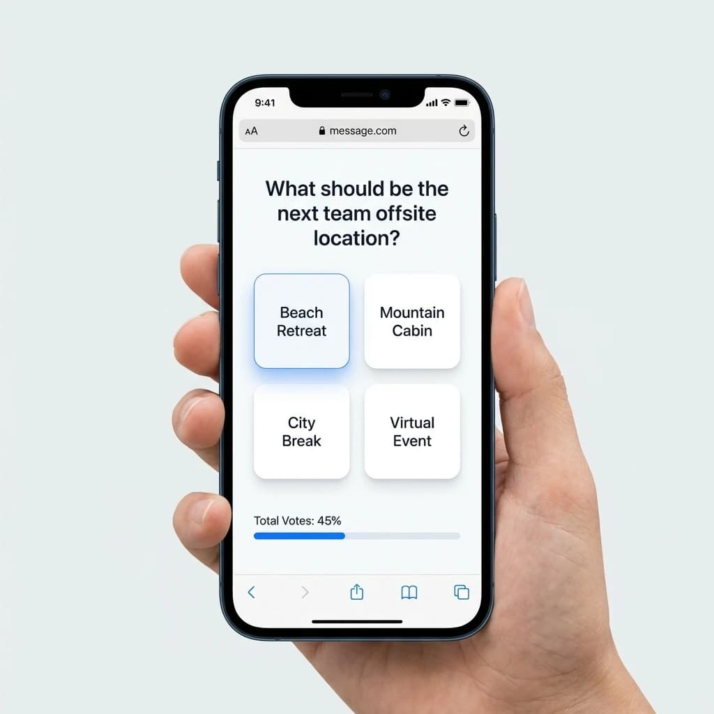 My Own Voting Tool Instead of a Google Form