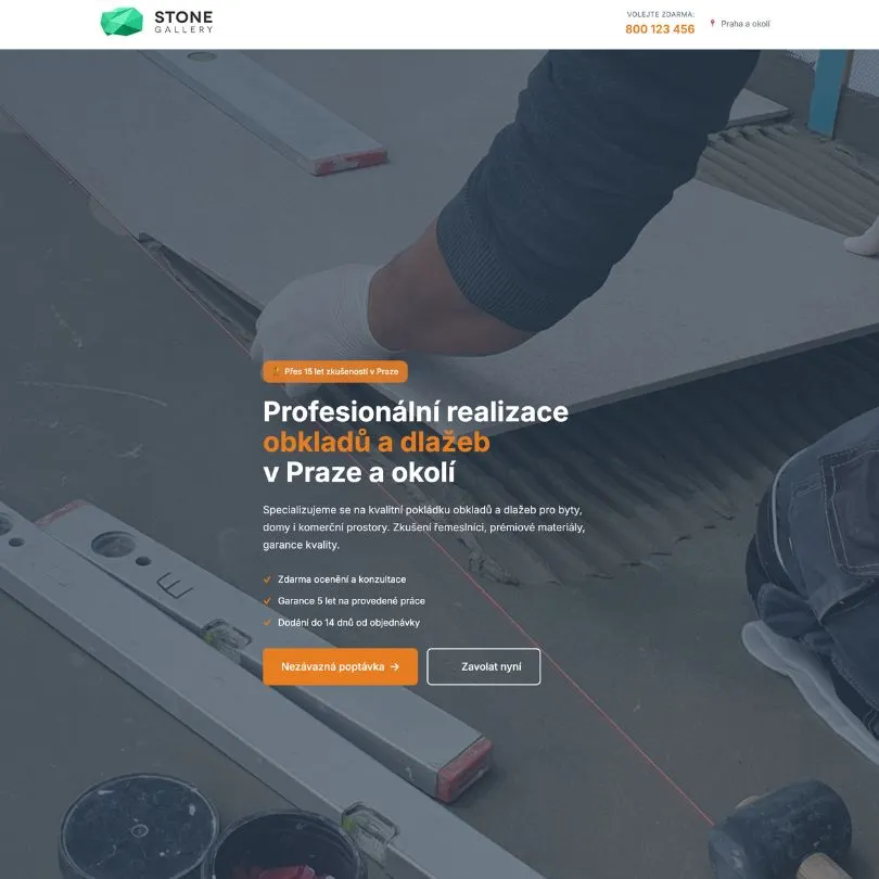 Stone Gallery: A Lead-Gen Landing Page